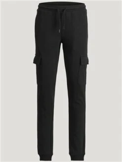 Jack & Jones Black Juniour Sweat Cargo Trousers