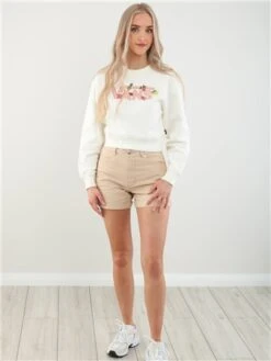Vans Marshmallow Board Crop Crew Sweater -Jack & Jones Store 28083 2