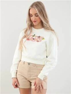 Vans Marshmallow Board Crop Crew Sweater