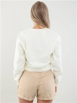 Vans Marshmallow Board Crop Crew Sweater -Jack & Jones Store 28083 3