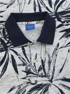 Jack & Jones Navy Rayon Polo Tee -Jack & Jones Store 28089 2