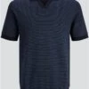 Jack & Jones Navy Spring Knit Polo