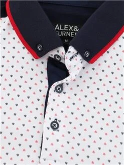 Alex & Turner White Polo -Jack & Jones Store 28093 2