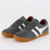 Gola Storm/Off White/Deep Red Classics Harrier Suede Trainers