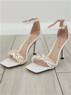 Una Healy White Piano Key Sweet Emotions Heels