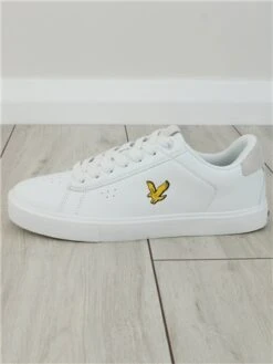 Lyle & Scott White Whitburn Trainers -Jack & Jones Store 28111 2