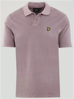 Lyle & Scott Hutton Pink Pigment Dyed Polo
