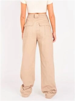 Missy Empire Beige Amaia High Rise Cargo Trousers -Jack & Jones Store 28142 3