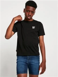 11 Degrees Black Junior Elvn Dgrs T-Shirt -Jack & Jones Store 28143 2