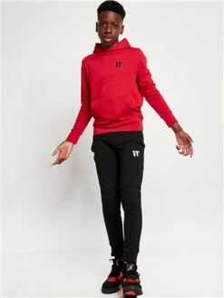 11 Degrees Ski Patrol Red Junior Core Pullover Hoodie -Jack & Jones Store 28144 2