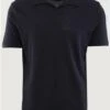 Guess Navy Marl Front Logo Polo