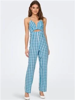 Neon & Nylon Cloud Dance / Horizon Blue Macy Hatler Neck Jumpsuit With Cut Out -Jack & Jones Store 28194 2