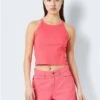 Noisy May Sun Kissed Coral Smiley Normal Waist Denim Shorts