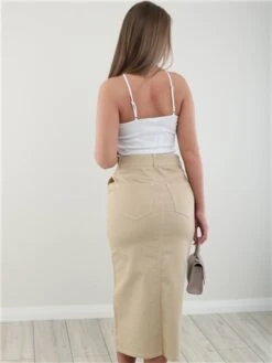 Veromoda Cream / Irish Cream Wild Lucky Hr Long Skirt -Jack & Jones Store 28221 3