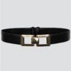 Pieces Black Kashy Waist Belt