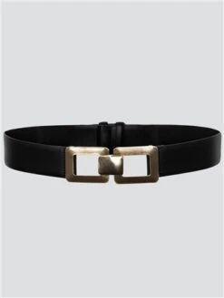 Pieces Black Kashy Waist Belt