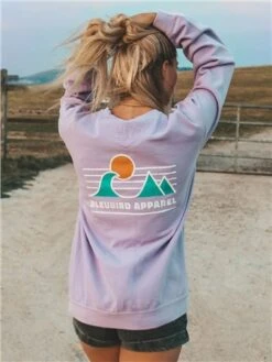 Bleubird Lavender Horizon Crew Sweat