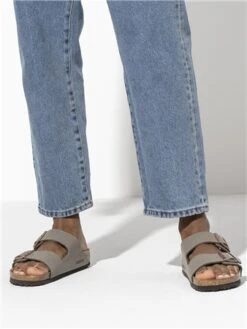 Birkenstock Stone Arizona Birko-Flor Nubuck Sandal -Jack & Jones Store 28243 3