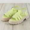 Bull Boxer Lime Green / Cream Strap Sandal