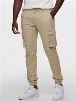 Only & Sons Grey / Chinchilla Cam Stage Cargo Cuff -Jack & Jones Store 28283 3