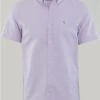 Ottomoda Lilac Short Sleeve Oxford Shirt