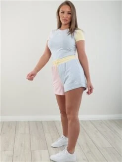 Puma Arctic Ice-Chalk Pink Classics Block High Shorts -Jack & Jones Store 28328 2