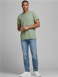 Jack & Jones Green / Oil Green Crew Neck T-Shirt -Jack & Jones Store 28346 2