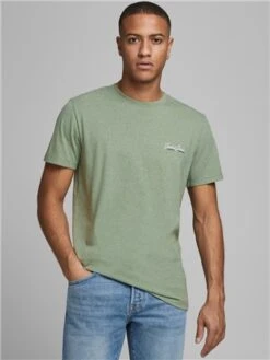Jack & Jones Green / Oil Green Crew Neck T-Shirt -Jack & Jones Store 28346 3