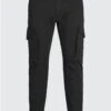 Jack & Jones Black / Black Paul Flake Akm 542 Cargo Pants