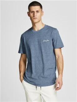 Jack & Jones Blue / Bluefin Crew Neck T-Shirt -Jack & Jones Store 28348 3