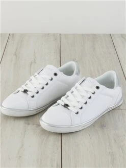 Lloyd & Pryce White Rosey Lace Up Trainers