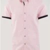 Daniel Rosso Pink Short Sleeve Oxford Shirt