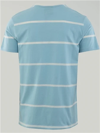 Pre London Light Blue / Ecru Alba T-Shirt 4 Pre London Light Blue / Ecru Alba T-Shirt - Image 4