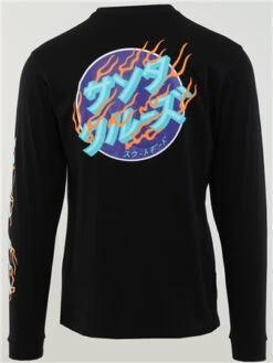 Santa Cruz Black Inferno Dots L/S T-Shirt -Jack & Jones Store 28376 3