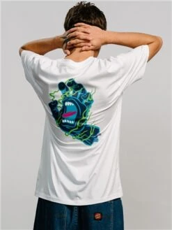 Santa Cruz White Inferno Hand T-Shirt -Jack & Jones Store 28377 3