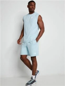 11 Degrees Light Blue Core Cut-Off T-Shirt -Jack & Jones Store 28394 2