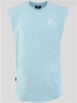 11 Degrees Light Blue Core Cut-Off T-Shirt