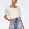 Only Blue / Light Blue Denim Kelly Hw Denim Shorts