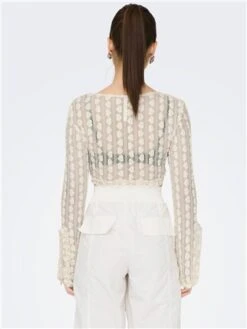 Neon & Nylon White / Eggnog Sophie Square Neck Cardigan -Jack & Jones Store 28407 3