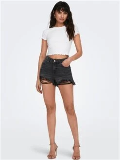 Only Black / Washed Black Pacy Hw Denim Shorts -Jack & Jones Store 28417 2