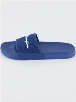 Champion Blue Script Logo Daytona Slides -Jack & Jones Store 28458 2