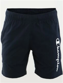 Champion Dark Blue Logo Power Blend French Terry Shorts
