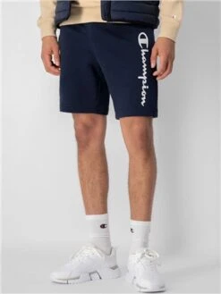 Champion Dark Blue Logo Power Blend French Terry Shorts -Jack & Jones Store 28461 3