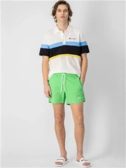 Champion Green Script Logo Print Swim Shorts -Jack & Jones Store 28462 2