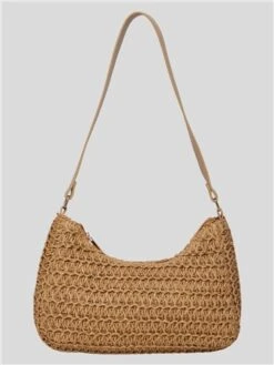 Pieces White Pepper Lotta Straw Shoulder Bag
