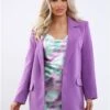 Only Purple / Dewberry Lana Long Blazer