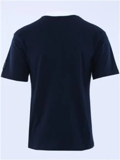 Harper & Lewis Navy / Cream Colour Block Panel Logo T-Shirt -Jack & Jones Store 28519 3