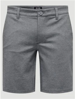 Only & Sons Grey Melange Mark Shorts