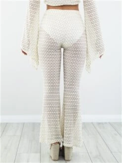 Saint Genies White Lace Crochet Trouser -Jack & Jones Store 28528 3
