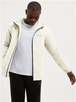 Nicce Almond White Core Zip Thru Jacket -Jack & Jones Store 28536 3